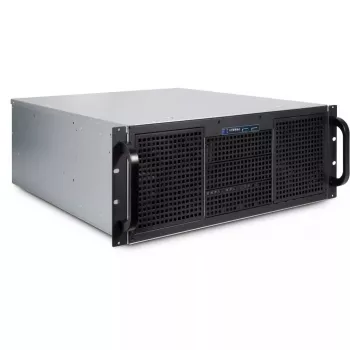 Θήκη διακομιστή Inter-Tech 4U 40248 Rack μαύρο, γκρι