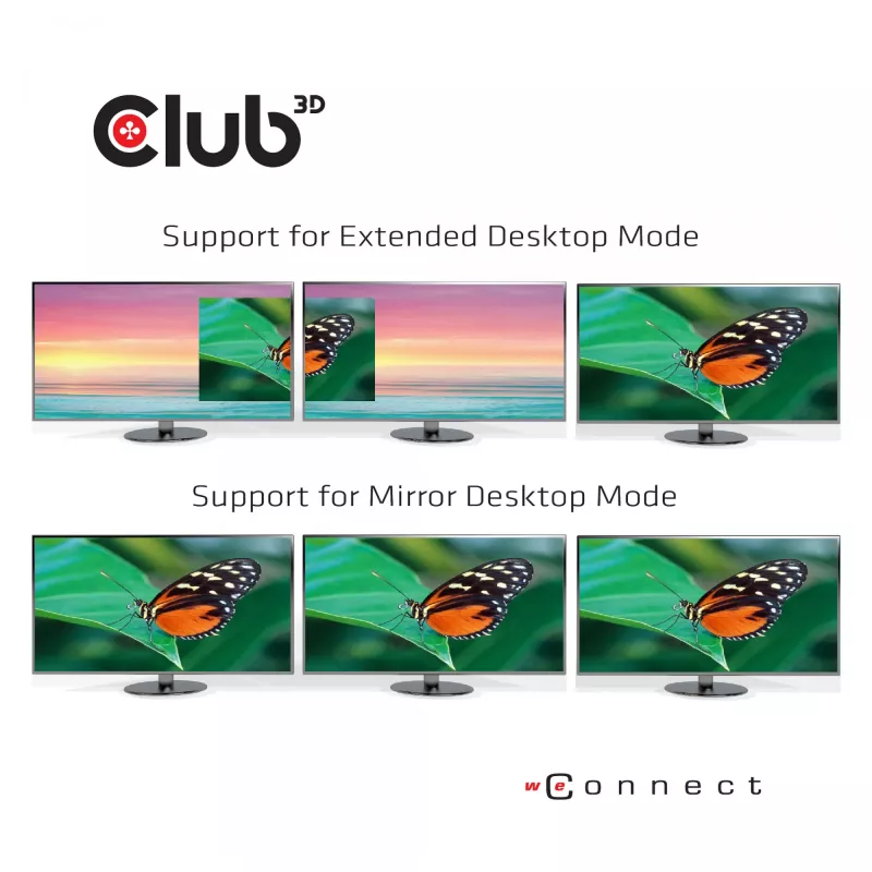 CLUB3D USB Type C 3.2 Gen1 Triple Display Dynamic PD Charging Dock 100W PD Power Φορτιστής