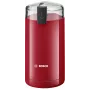Μύλος καφέ με λεπίδες Bosch TSM6A014R, χωρητικότητα 75 g, 180 W, λεπίδες ανοξείδωτου χάλυβα, κόκκινο