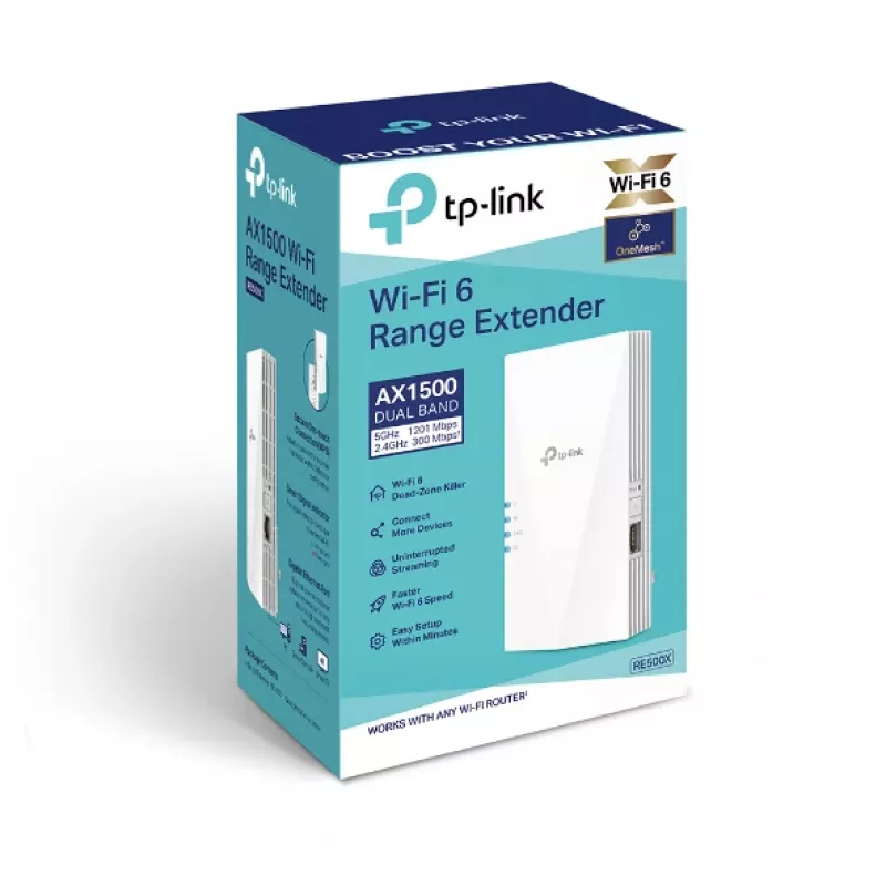 TP-Link RE500X Ενισχυτής Δικτύου Πομποδέκτης Δικτύου Λευκό 1000 Mbit/s