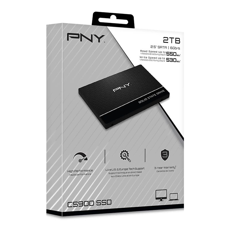 PNY SSD - CS900 - 2 TB - SATA 6 Gbit/s - 2,5 ίντσες