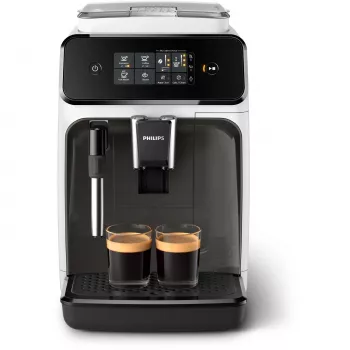 Μηχανή Espresso Philips 1200 Σειρά EP1223/00 — δοχείο νερού 1,8 l, ενσωματωμένος μύλος, δοχείο κόκκων 275 g, 1500 W, λευκό