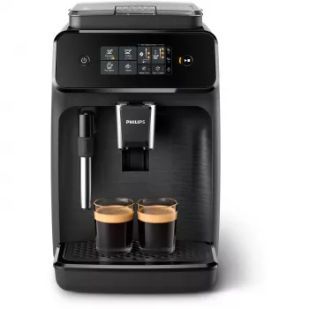 Μηχανή Espresso Philips EP1220/00 – πλήρως αυτόματη, δοχείο νερού 1,8 l, δοχείο κόκκων 275 g, 15 bar, κεραμικός μύλος, 12 ρυθμίσεις άλεσης, μαύρη
