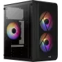 Κουτί PC AEROCOOL CS107V2 Mini Tower — Μαύρο, microATX/Mini-ITX, 2x120mm ανεμιστήρες, 1x3,5 ίντσες + 2x2,5 ίντσες θέσεις