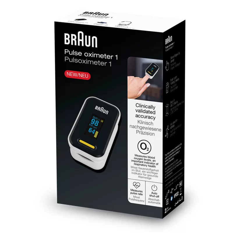 Braun YK-81CEU Παλμικό οξύμετρο 1, μαύρο