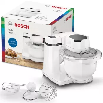 Κουζινομηχανή Bosch Serie 2 MUMS2AW00 — 700 W, 3,8-L μπολ, 4 ταχύτητες, λευκό