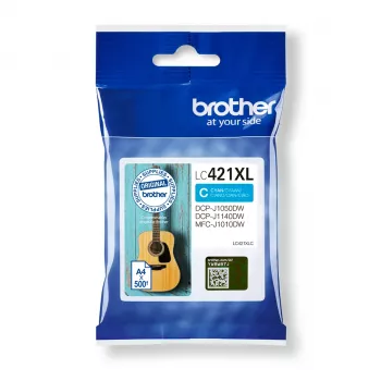 Brother LC-421XLC μελανοδοχείο 1 τεμάχιο γνήσιο High (XL) Yield κυανό