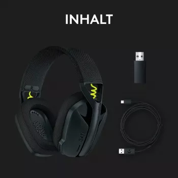 LOGITECH G435 Lightspeed ασύρματο gaming headset - μαύρο