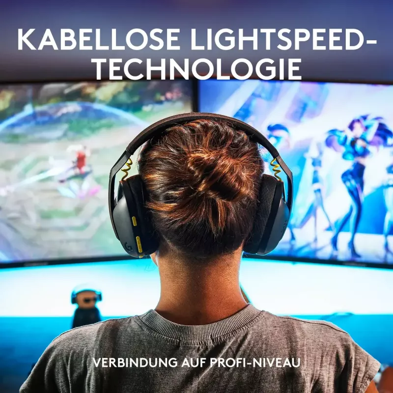 LOGITECH G435 Lightspeed ασύρματο gaming headset - μαύρο