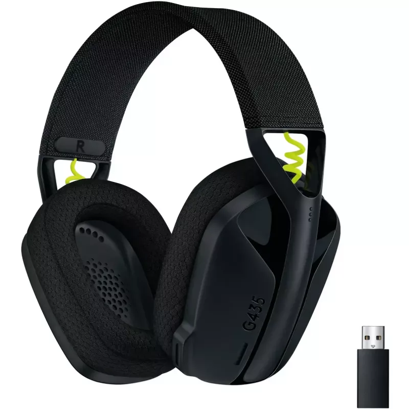 LOGITECH G435 Lightspeed ασύρματο gaming headset - μαύρο