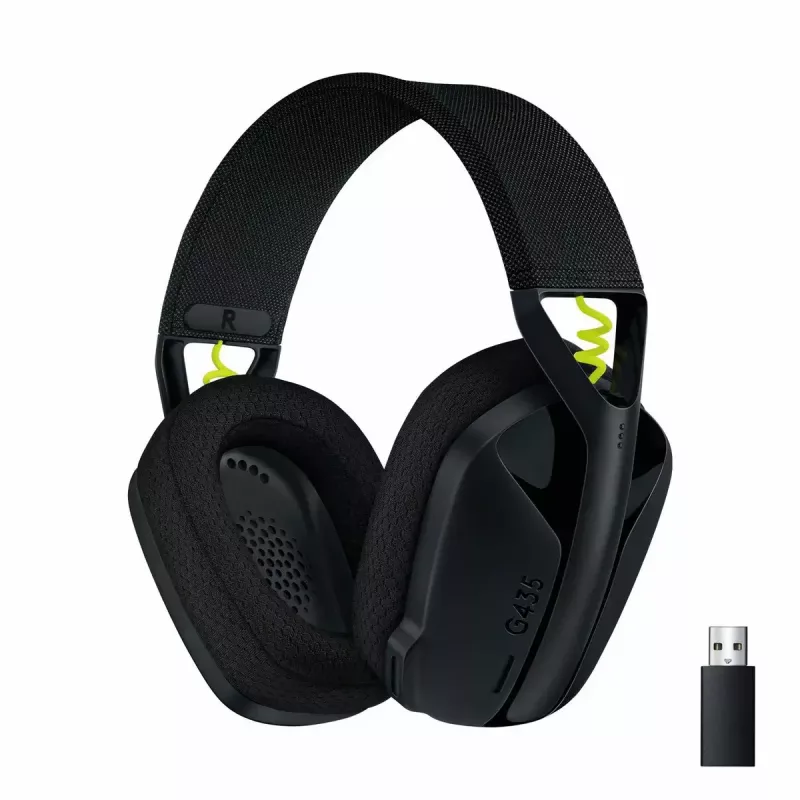LOGITECH G435 Lightspeed ασύρματο gaming headset - μαύρο