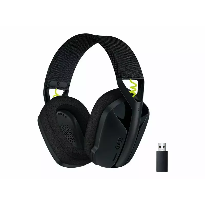 LOGITECH G435 Lightspeed ασύρματο gaming headset - μαύρο