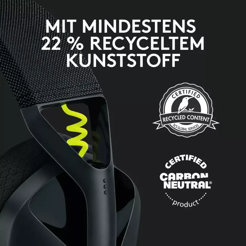 LOGITECH G435 Lightspeed ασύρματο gaming headset - μαύρο