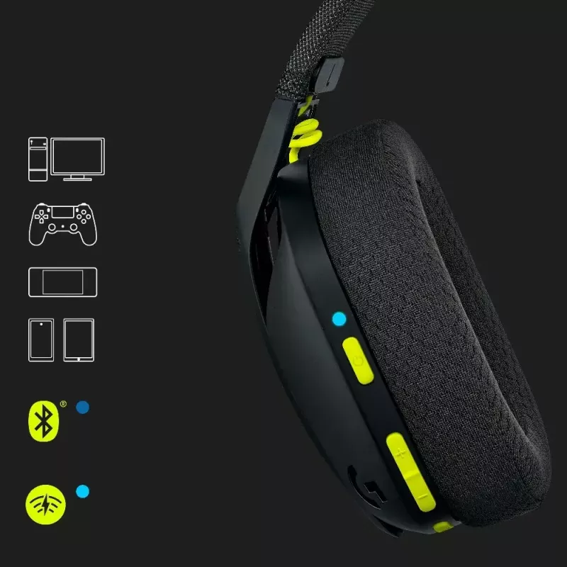 LOGITECH G435 Lightspeed ασύρματο gaming headset - μαύρο