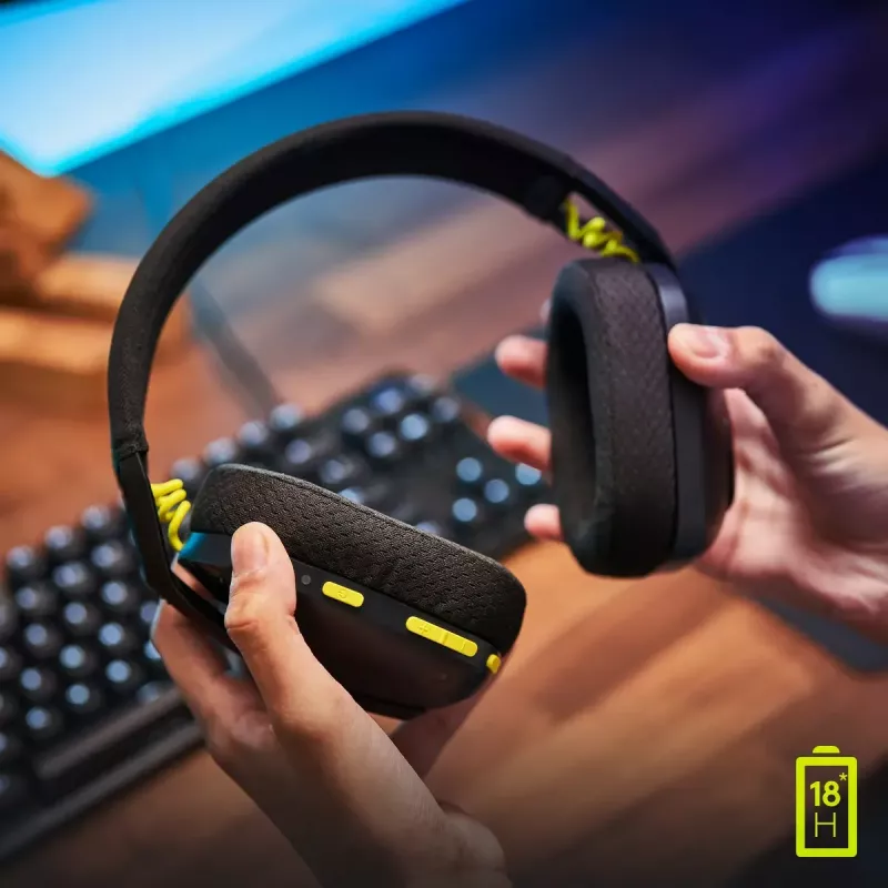 LOGITECH G435 Lightspeed ασύρματο gaming headset - μαύρο