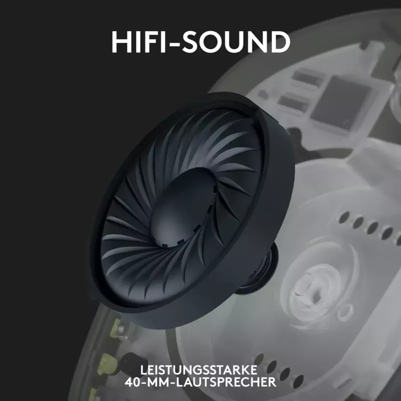 LOGITECH G435 Lightspeed ασύρματο gaming headset - μαύρο