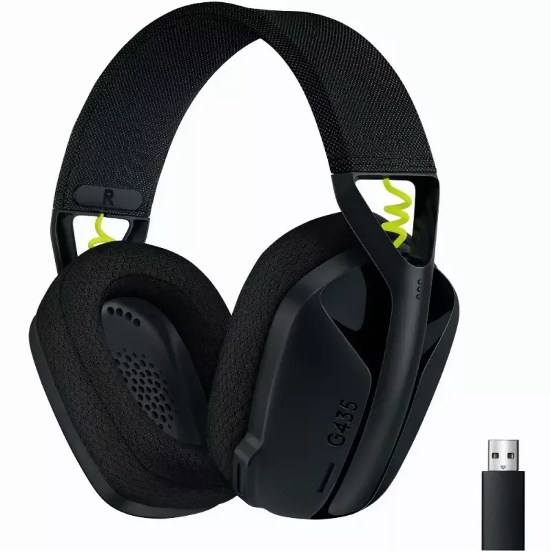 LOGITECH G435 Lightspeed ασύρματο gaming headset - μαύρο