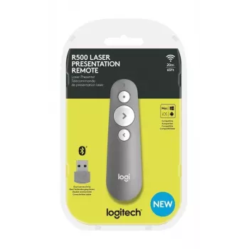 LOGITECH R500 Laser Τηλεχειριστήριο παρουσίασης Γκρι