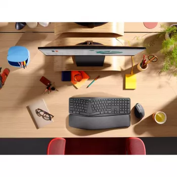 LOGITECH Ergo K860 - Ασύρματο διαχωρισμένο πληκτρολόγιο Business Graphite Qwerty Pan Nordic