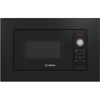 Bosch Serie 2 BFL623MB3 Φούρνος μικροκυμάτων Μαύρος Solo Φούρνος μικροκυμάτων Εντοιχιζόμενος 20 L 800 W