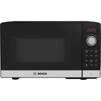 Bosch Serie 2 FEL023MS2 Φούρνος μικροκυμάτων Μαύρος, Ανοξείδωτο ατσάλι Solo Φούρνος μικροκυμάτων Επιτραπέζια συσκευή 20 L 800 W