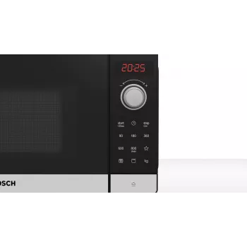 Bosch Serie 2 FEL023MS2 Φούρνος μικροκυμάτων Μαύρος, Ανοξείδωτο ατσάλι Solo Φούρνος μικροκυμάτων Επιτραπέζια συσκευή 20 L 800 W