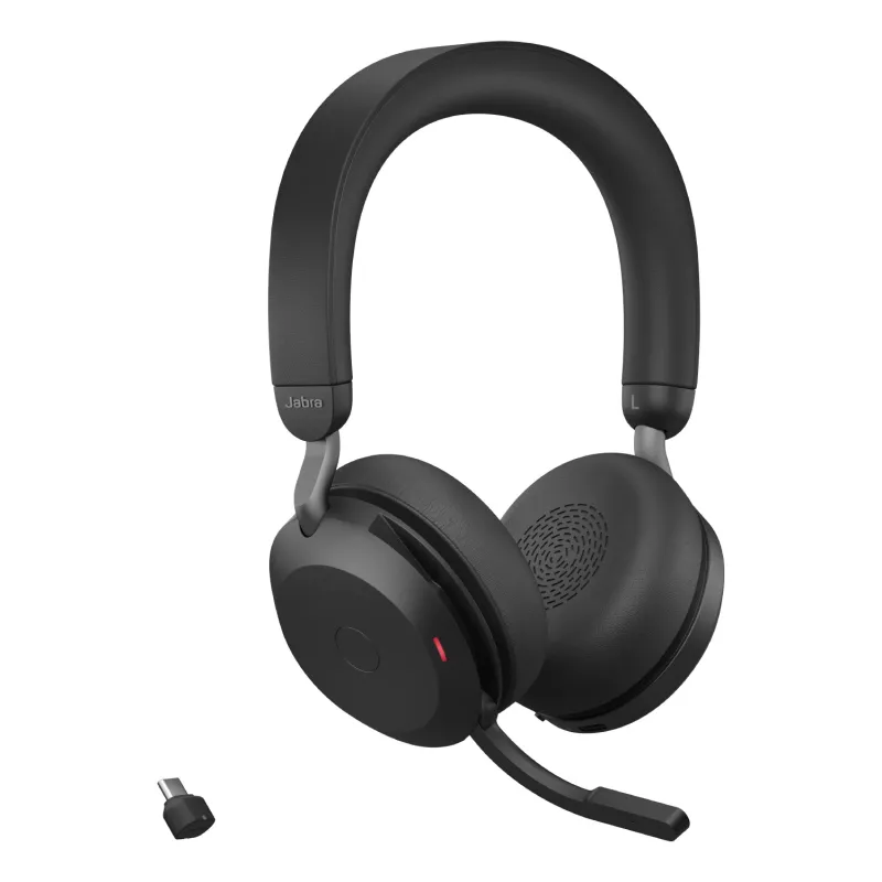 Jabra Evolve2 75 - USB-C UC με βάση γραφείου - Μαύρο