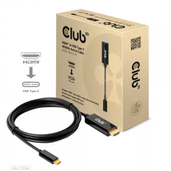 CLUB3D HDMI σε USB Type-C 4K60Hz Ενεργό καλώδιο M/M 1,8 m/6 ft