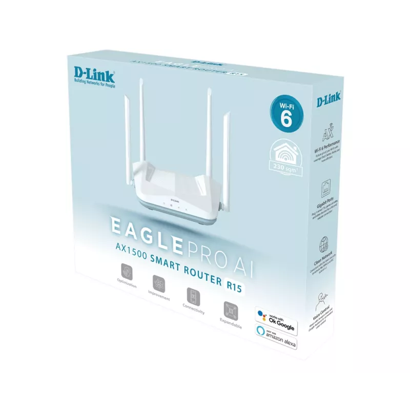 Επιτραπέζιο router D-Link R15 EAGLE PRO AI Dualband Wi-Fi 6