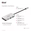 CLUB3D USB Gen2 Type-C PD-Lade-Hub σε 2x Type-C 10G-θύρες και 2x USB Type-A 10G-θύρες