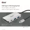 CLUB3D USB Gen2 Type-C PD-Lade-Hub σε 2x Type-C 10G-θύρες και 2x USB Type-A 10G-θύρες