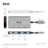 CLUB3D USB Gen2 Type-C PD-Lade-Hub σε 2x Type-C 10G-θύρες και 2x USB Type-A 10G-θύρες