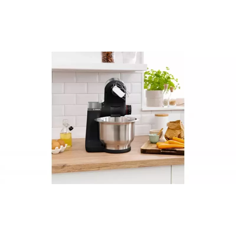 Bosch Serie 2 MUMS2VM00 Μίξερ κουζίνας 900 W 3,8 l Μαύρο, Ασημί