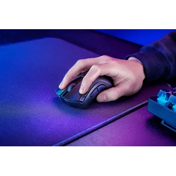 Gaming ποντίκι Razer DeathAdder V2 X HyperSpeed — για δεξιόχειρες, ασύρματο 2,4 GHz/Bluetooth, 14.000 DPI, 7 κουμπιά, μπαταρία AA, 103 g, μαύρο
