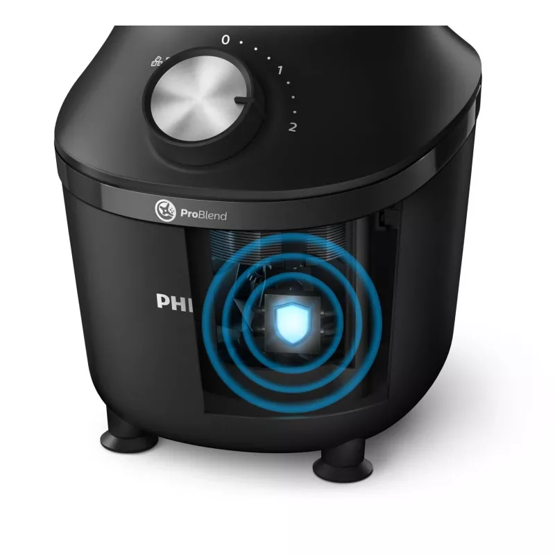 Philips 3000 series HR2191/01 Μπλέντερ 2 L Επιτραπέζιο μπλέντερ 600 W Μαύρο, Διάφανο