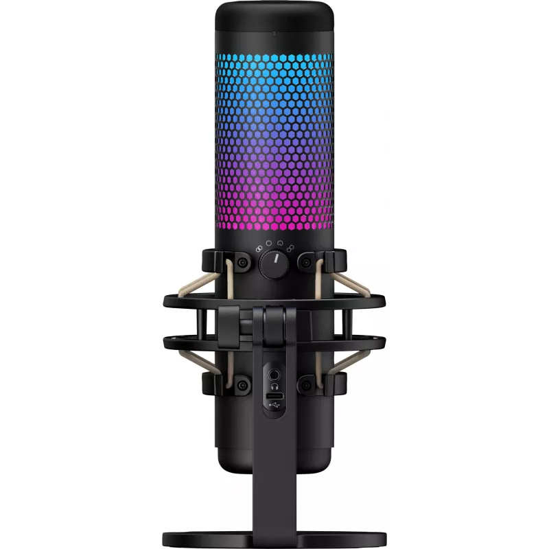 HyperX QuadCast S - Μικρόφωνο USB (Μαύρο-Γκρι) - Φωτισμός RGB