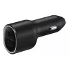 Φορτιστής αυτοκινήτου Samsung EP-L4020 40W (είσοδος 12V) USB-C 25W+15W μαύρο για smartphones