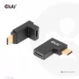 Σετ προσαρμογέων USB Type-C Gen2 γωνιακών, 2 τεμ. CLUB3D CAC-1528 — USB-C σε USB-C, υποστηρίζει 4K@120Hz