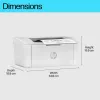 HP LaserJet M110w εκτυπωτής, Laser, 600 x 600 DPI, A4, 20 ppm, Δικτυακός, Λευκό
