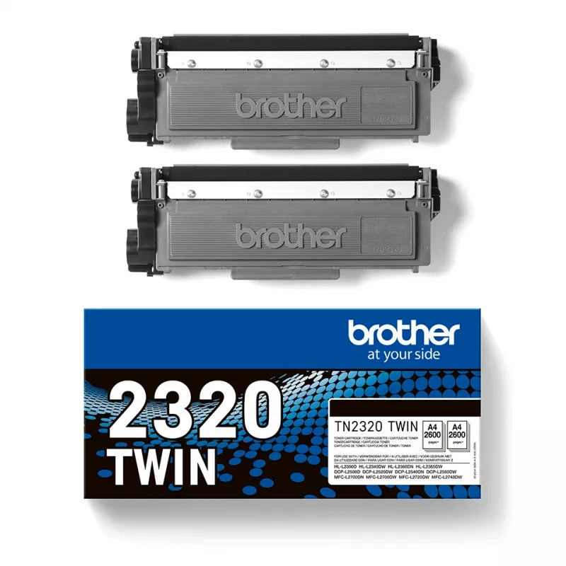 Κασέτα τόνερ Brother TN-2320TWIN 2600 σελίδες Μαύρο
