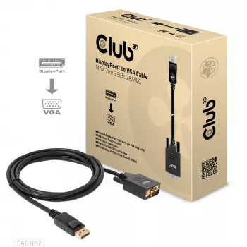 Καλώδιο DisplayPort σε VGA M/M CLUB3D CAC-1012 2m
