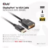 Καλώδιο DisplayPort σε VGA M/M CLUB3D CAC-1012 2m