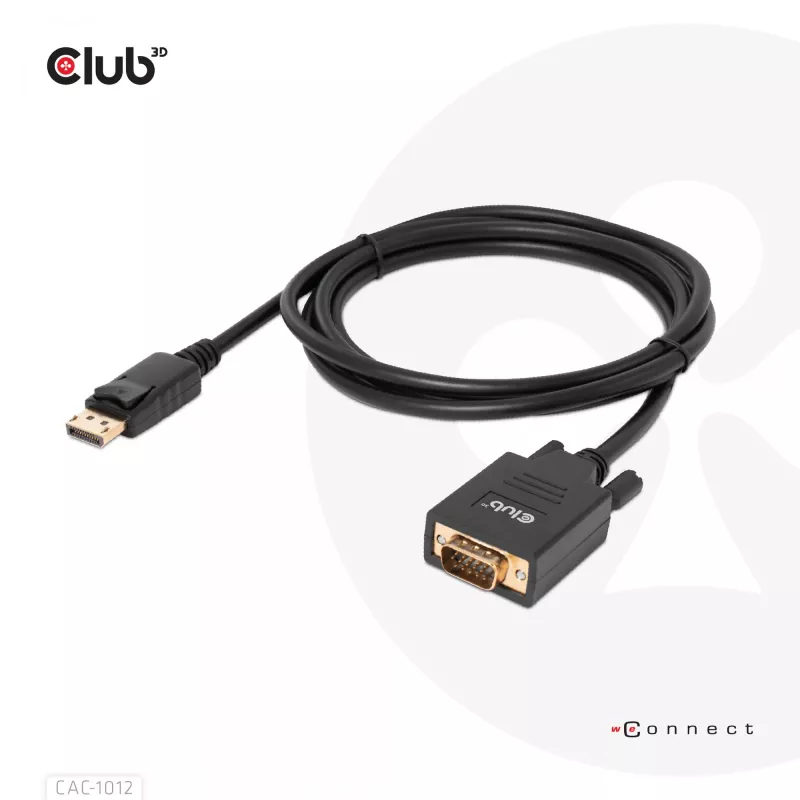 Καλώδιο DisplayPort σε VGA M/M CLUB3D CAC-1012 2m