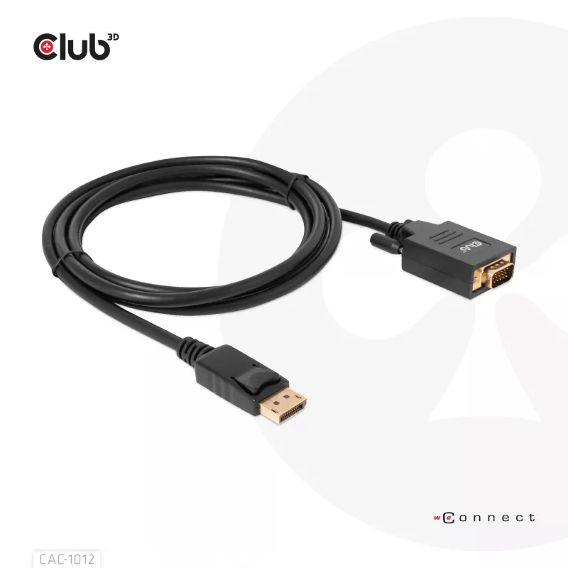 Καλώδιο DisplayPort σε VGA M/M CLUB3D CAC-1012 2m