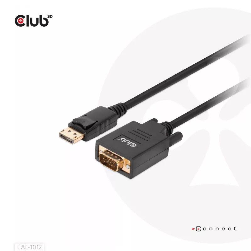 Καλώδιο DisplayPort σε VGA M/M CLUB3D CAC-1012 2m