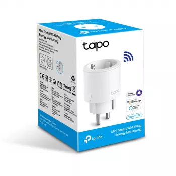 TP-Link Tapo Mini Smart Wi-Fi πρίζα, παρακολούθηση ενέργειας, εσωτερικού χώρου, λευκό, κατάσταση, ασύρματο, Wi-Fi, 802.11b, 802.11g, Wi-Fi 4 (802.11n)