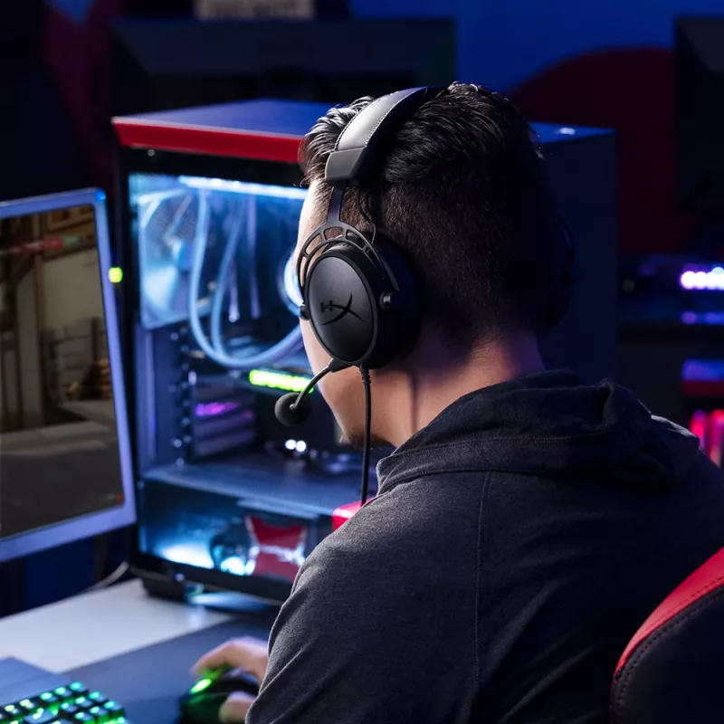 HyperX Cloud Alpha - Headset Gaming (μαύρο-κόκκινο)