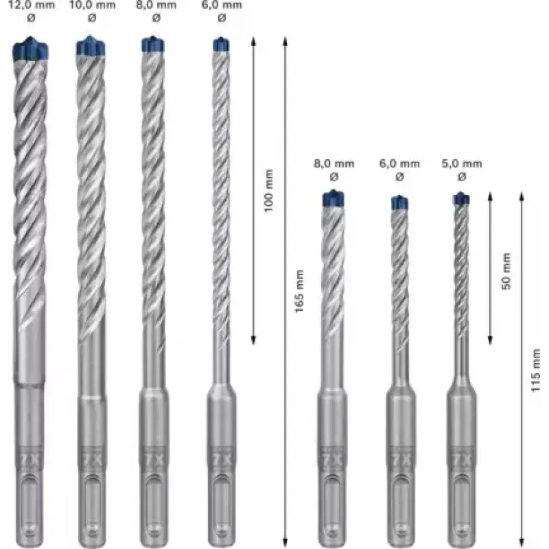 Bosch Expert 2 608 900 195 Σετ τρυπανιών 7 τεμ.