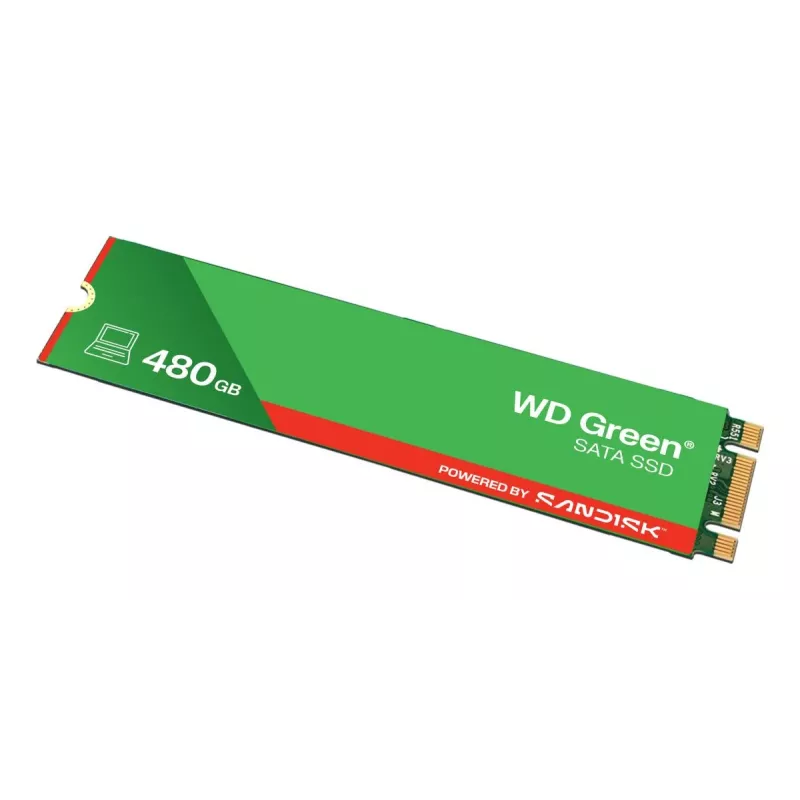 WESTERN DIGITAL SSD - WD Green - 480 GB - SATA 6 Gbit/s - M.2 2280 - MTTF 2,0 εκατ. ώρες