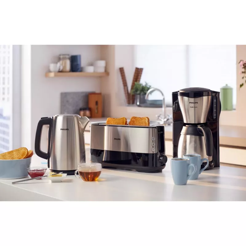 Καφετιέρα φίλτρου Philips HD7548/20 Café Gaia, 1,2 l, 15 φλιτζάνια, 1000 W, μαύρη/μεταλλική